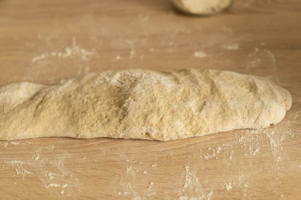 Stretching the dough