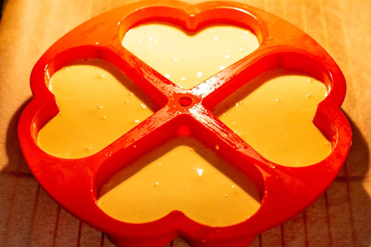 Heart cakes made with the Thermomix® in the Lekue heart-shaped mould