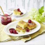 Vanilla Slices with Raspberry Sauce, Thermomix® made in the Thermomix®
