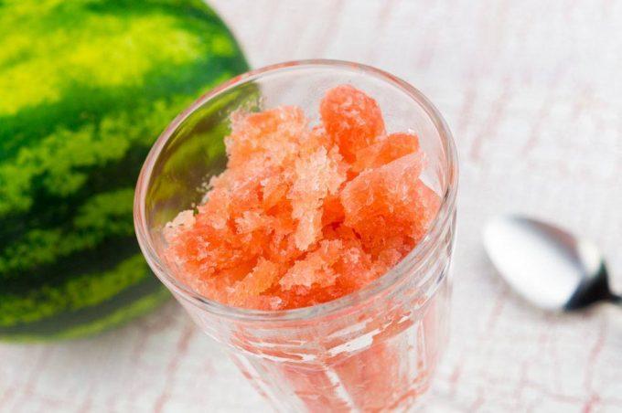 Watermelon Granita made with the Thermomix®