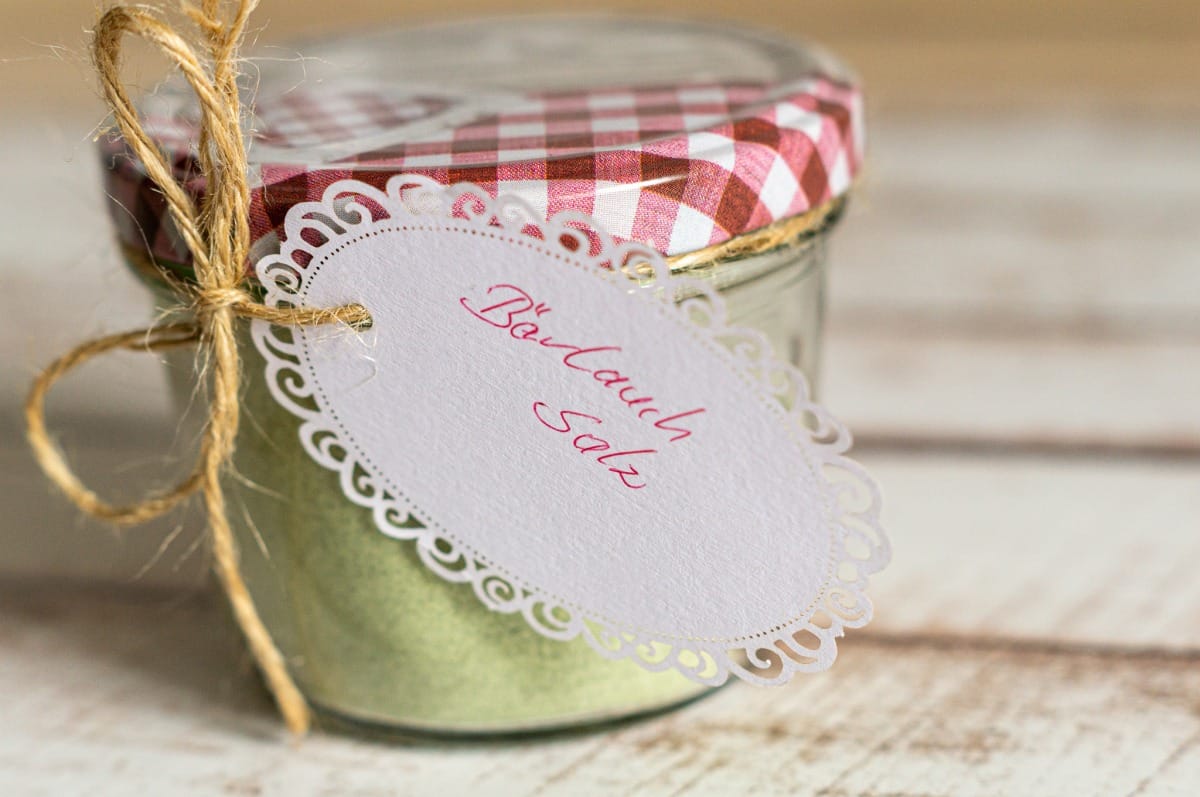 Wild garlic salt is the best way to preserve fresh wild garlic