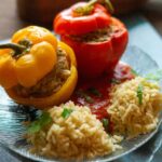 Stuffed Peppers with Rice and Tomato Sauce, Thermomix®